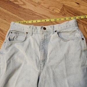 Vintage Chic Denim Mom Jeans High Waist 1980's Size 14 Distressed